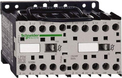 Schneider Electric - 3 Pole, 24 Coil VDC, 12 Amp at 440 VAC, 16 Amp at 690 VAC and 20 Amp at 440 VAC, Reversible IEC Contactor - BS 5424, CSA, IEC 60947, NF C 63-110, RoHS Compliant, UL Listed, VDE 0660 - First Tool & Supply