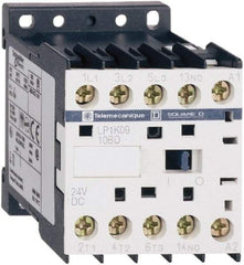 Schneider Electric - 3 Pole, 24 Coil VDC, 16 Amp at 690 VAC, 20 Amp at 440 VAC and 9 Amp at 440 VAC, Nonreversible IEC Contactor - BS 5424, CSA, IEC 60947, NF C 63-110, RoHS Compliant, UL Listed, VDE 0660 - First Tool & Supply