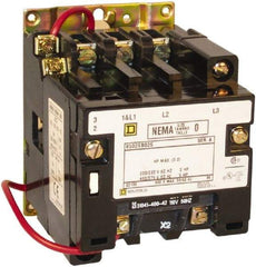 Square D - 3 Pole, 208 Coil VAC at 60 Hz, 18 Amp NEMA Contactor - Open Enclosure, 60 Hz at 208 VAC - First Tool & Supply