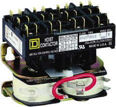 Square D - 3 Pole, 24 Coil VAC at 60 Hz, Reversible Definite Purpose Contactor - Phase 1 and Phase 3 Hp:  1 at 115 VAC, 1.5 at 230 VAC, 3 at 230 VAC, 3 at 460 VAC, 3 at 575 VAC, CSA, RoHS Compliant, UL Listed - First Tool & Supply