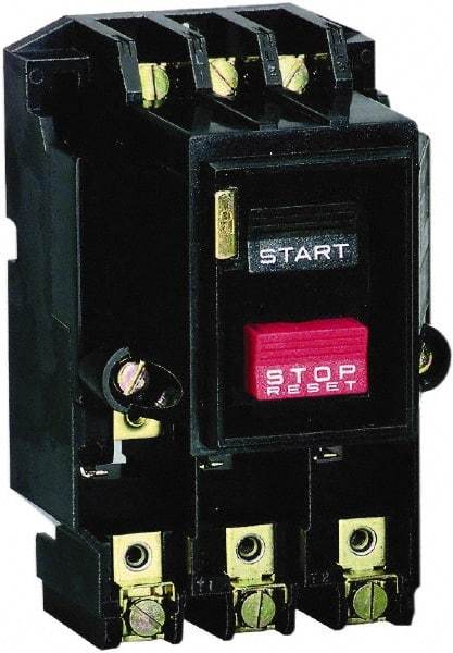 Square D - 2 Poles, M-0 NEMA, Open Pushbutton Manual Motor Starter - 1 hp at 115 VAC & 2 hp at 230 VAC, CSA & UL Listed - First Tool & Supply