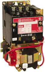 Square D - No Enclosure, 4 Pole, Mechanically Held Lighting Contactor - 30 A (Tungsten), 277 VAC at 60 Hz - First Tool & Supply