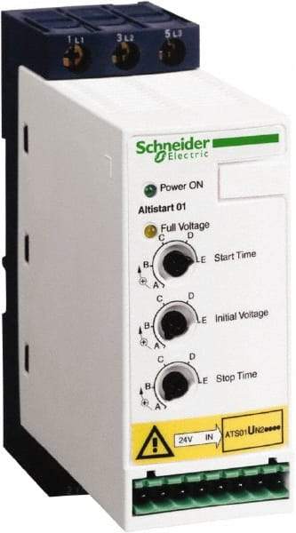 Schneider Electric - 12 Amp, 120 Coil VAC, 50/60 Hz, IEC Motor Starter - 3 Phase Hp: 7.5 - First Tool & Supply