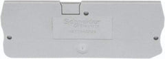 Schneider Electric - 2.2mm High, Terminal Block End Cover - Use with NSYT Terminal Blocks - First Tool & Supply