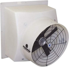 Schaefer Ventilation Equipment - 24" Blade, Direct Drive, 1/2 hp, 5,300 CFM, TEAO Exhaust Fan - 29-1/2" Opening Height x 29" Opening Width, 4.8/2.4 Amp, 115/230 Volt, 1 Speed, Single Phase - First Tool & Supply