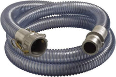 Alliance Hose & Rubber - 3" Inside x 3.58" Outside Diam, Food & Beverage Hose - 7" Bend Radius, Clear, 20' Long, 35 Max psi, 29 Vacuum Rating - First Tool & Supply