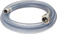 Alliance Hose & Rubber - 3" Inside x 3.48" Outside Diam, Food & Beverage Hose - 12" Bend Radius, Clear, 20' Long, 65 Max psi, 29 Vacuum Rating - First Tool & Supply