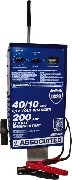 Associated Equipment - 6/12 Volt Automatic Charger - 40 Amps/10 Amps, 200 Starter Amps - First Tool & Supply