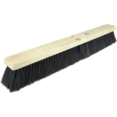 18″ Medium Sweep Floor Brush, Horsehair and Polystyrene Border w/Black Polypropylene - First Tool & Supply