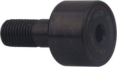 Accurate Bushing - 3" Roller Diam x 1-3/4" Width, 1-1/4" Stud Diam x 2-1/2" Length, Crowned Sealed Stud Cam Follower with Hex - Carbon Steel, 1-1/4" Thread Length, 1-1/4-12 Thread, 4-1/4" OAL, 20,200 Lb Dynamic Cap, 25,260 Lb Static Cap - First Tool & Supply