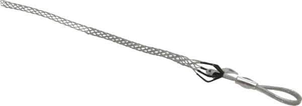 Woodhead Electrical - Flexible Eye, Closed Mesh, Steel Wire Pulling Grip - 14" Mesh, 1/2 to 0.74" Cable Diam - First Tool & Supply