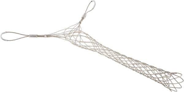 Woodhead Electrical - Double Eye, Closed Mesh, Bronze Wire Pulling Grip - 24" Mesh, 2-1/2 to 3" Cable Diam - First Tool & Supply