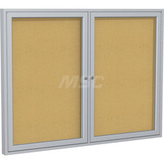 Ghent - Cork Bulletin Boards; Style: Enclosed Cork Bulletin Board ; Color: Natural ; Material: Cork ; Width (Inch): 60 ; Height (Inch): 36 - Exact Industrial Supply