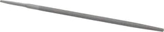 Value Collection - 10" Long, Smooth Cut, Round American-Pattern File - Double Cut, Tang - First Tool & Supply