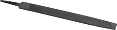 Value Collection - 8" Long, Second Cut, Mill American-Pattern File - Single Cut, 9/64" Overall Thickness, Tang - First Tool & Supply