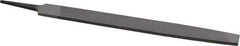 Value Collection - 8" Long, Smooth Cut, Mill American-Pattern File - Single Cut, 9/64" Overall Thickness, Tang - First Tool & Supply