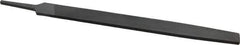 Value Collection - 12" Long, Smooth Cut, Flat American-Pattern File - Double Cut, 9/32" Overall Thickness, Tang - First Tool & Supply