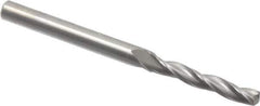 Accupro - #21 150° Solid Carbide Jobber Drill - Bright Finish, Spiral Flute, 2-1/2" OAL, Standard Point - First Tool & Supply