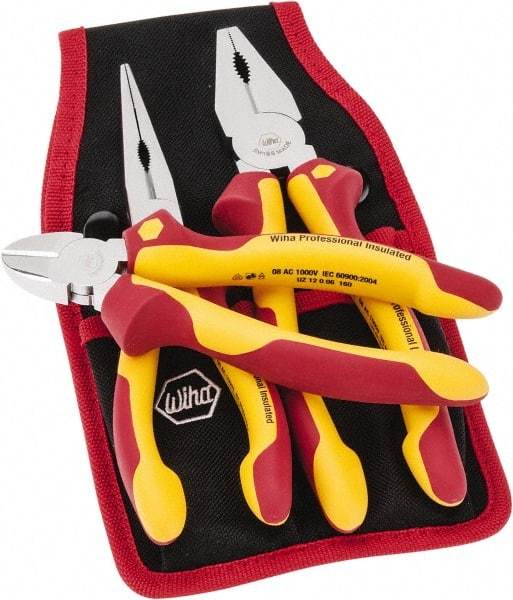 Wiha - 3 Piece Insulated Hand Tool Set - Comes in Belt Pack - First Tool & Supply