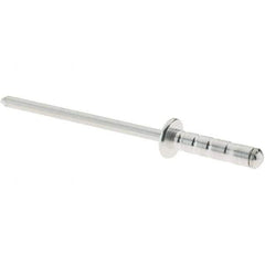 RivetKing - Dome Head Aluminum Multi Grip Blind Rivet - Steel Mandrel, 0.157" to 0.315" Grip, 0.468" Length Under Head, 1/8" Body Diam - First Tool & Supply