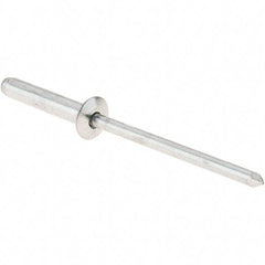 RivetKing - Size 4-8 Dome Head Aluminum Open End Blind Rivet - Aluminum Mandrel, 3/8" to 1/2" Grip, 1/8" Body Diam - First Tool & Supply