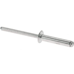 RivetKing - Size 6-12 Dome Head Aluminum Open End Blind Rivet - Aluminum Mandrel, 5/8" to 3/4" Grip, 3/16" Body Diam - First Tool & Supply