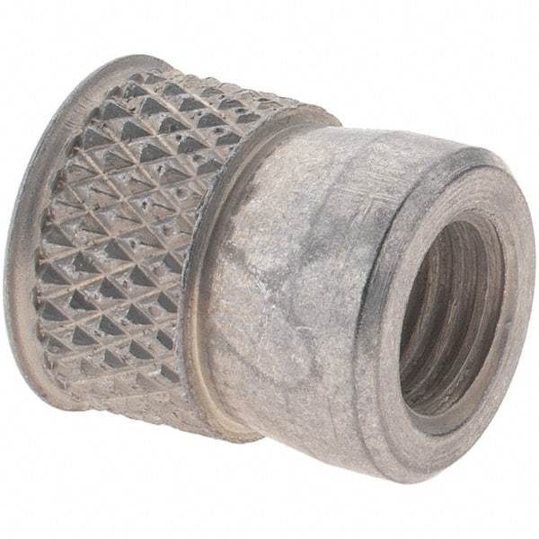 Value Collection - 5/16-24 UNF Steel Flush Press Fit Threaded Insert - 0.615" OAL, 0.528" Insert Diam, 17/32" Hole Diam, 17/32" Drill - First Tool & Supply