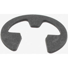 Rotor Clip - 1/4" Shaft Diam, 0.21" Groove Diam, Steel External E Style Retaining Ring - First Tool & Supply