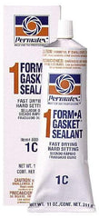 Permatex - 11 oz Tube Brown Rosin Gasket Sealant - -65 to 400°F Operating Temp, 24 hr Full Cure Time - First Tool & Supply