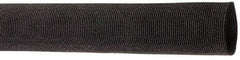 Techflex - 3.66" ID Black Woven Sleeving for Hoses - 25' Long, -50 to 248°F - First Tool & Supply