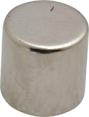 Mag-Mate - 1/2" Diam x 1/2" High Neodymium Rare Earth Magnet - 11.2 Lb Max Capacity, 200°F Max, Nickel Plated - First Tool & Supply