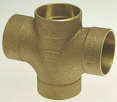 NIBCO - 1-1/4", Cast Copper Drain, Waste & Vent Pipe Double Tee - C x C x C x C - First Tool & Supply
