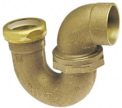 NIBCO - 2", Cast Copper Drain, Waste & Vent Pipe P Trap with Union Joint - C x SJ - First Tool & Supply