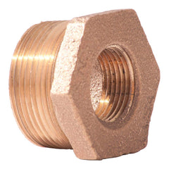 Merit Brass - Brass & Chrome Pipe Fittings Type: Hex Bushing Fitting Size: 1-1/2 x 1 - First Tool & Supply