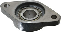 Browning - 1" ID, 4-7/8" OAL x 2-3/4" OAH 2-Bolt Flange - 1,651 Lb Static Cap, 2,801 Lb Dyn Cap, 3-57/64" Btw Mnt Hole Ctrs, Cast Iron - First Tool & Supply