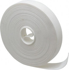 VELCRO Brand - 1" Wide x 25 Yd Long Self Fastening Tie/Strap Hook & Loop Roll - Continuous Roll, White, Printable Surface - First Tool & Supply