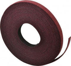 VELCRO Brand - 3/4" Wide x 25 Yd Long Self Fastening Tie/Strap Hook & Loop Roll - Continuous Roll, Cranberry, Fire Retardant, Printable Surface - First Tool & Supply