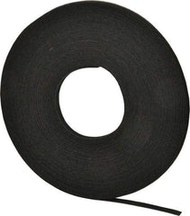 VELCRO Brand - 3/8" Wide x 25 Yd Long Self Fastening Tie/Strap Hook & Loop Roll - Continuous Roll, Black - First Tool & Supply