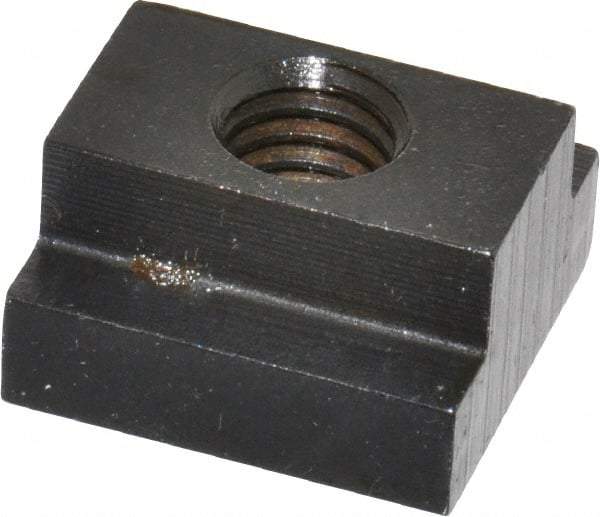 Gibraltar - 3/8-16 Blind Tapped T Slot Nut - 1/2" Slot Width, 7/8 x 9/32" Base Width x Height, 7/8 x 1/2" OAL x Height - First Tool & Supply