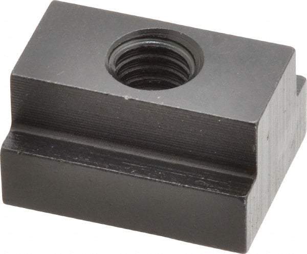 Gibraltar - 3/8-16 Tapped Through T Slot Nut - 9/16" Slot Width, 7/8 x 11/32" Base Width x Height, 1-1/8 x 5/8" OAL x Height - First Tool & Supply