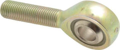 Alinabal - 3/8" ID, 1" Max OD, 3,250 Lb Max Static Cap, Spherical Rod End - 3/8-24 LH, 0.562" Shank Diam, 1-1/4" Shank Length, Steel with Molded Nyloy Raceway - First Tool & Supply