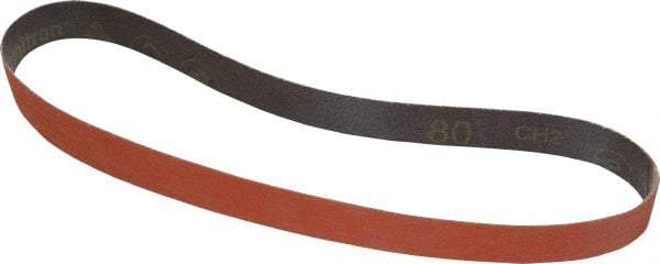 3M - 1" Wide x 30" OAL, 80 Grit, Ceramic Abrasive Belt - Ceramic, Medium, Coated, YF Weighted Cloth Backing, Wet/Dry, Series 777F - First Tool & Supply