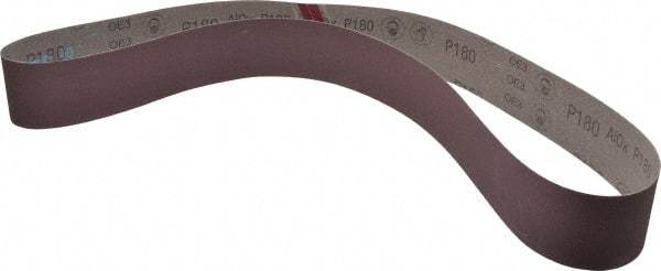 3M - 2-1/2" Wide x 60" OAL, 180 Grit, Aluminum Oxide Abrasive Belt - Aluminum Oxide, Very Fine, Coated, X Weighted Cloth Backing, Series 341D - First Tool & Supply