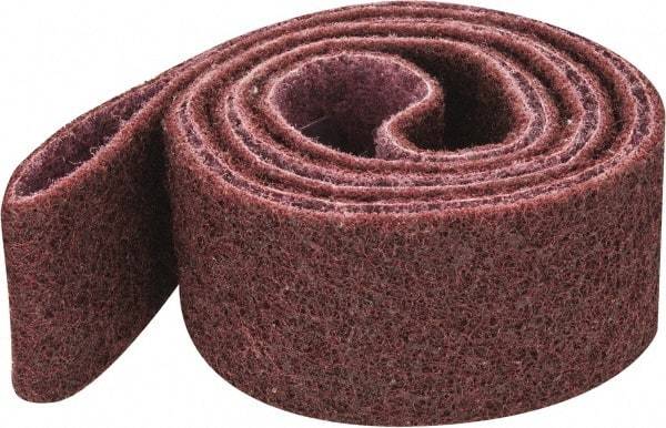 3M - 2" Wide x 72" OAL, Aluminum Oxide Abrasive Belt - Aluminum Oxide, Medium, Nonwoven, Series SC-BS - First Tool & Supply