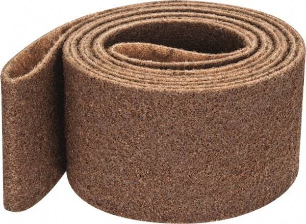 3M - 4" Wide x 132" OAL, Aluminum Oxide Abrasive Belt - Aluminum Oxide, Coarse, Nonwoven, Series SC-BS - First Tool & Supply