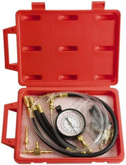 Proto - 2' Hose Length, 0 to 145 psi, Mechanical Automotive Fuel Injection Tester - 1 Lb Graduation - First Tool & Supply