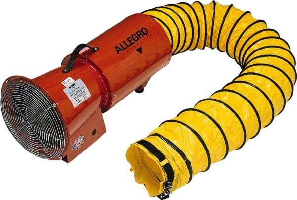 Allegro - 1,275 CFM, Electrical AC Axial Blower Kit - 8 Inch Inlet/Outlet, 0.33 HP, 120 Max Voltage Rating - First Tool & Supply