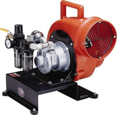 Allegro - 8" Inlet, Pneumatic Centrifugal Blower - 1,800 & 1,350 CFM (One 90° Bend), 1,700 CFM (Free Air) & 900 CFM (Two 90° Bends) - First Tool & Supply