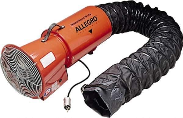 Allegro - 13" Inlet, Direct Drive, 890 CFM, Blower - 3.3 Amp Rating, 115 Volts, 3,250 RPM - First Tool & Supply