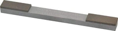 Norton - Fine & Very Fine, 1" Length of Cut, Double End Diamond Hone - 120 & 220 Grit, 3/8" Wide x 1/4" High x 4" OAL - First Tool & Supply